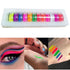 Major Dijit Neon Phosphor Pigment Powder Set Fluorescent Nail Glitter Eye Powder Manicure Decoration Nail Art Dust Pigment Paillettes (C)...