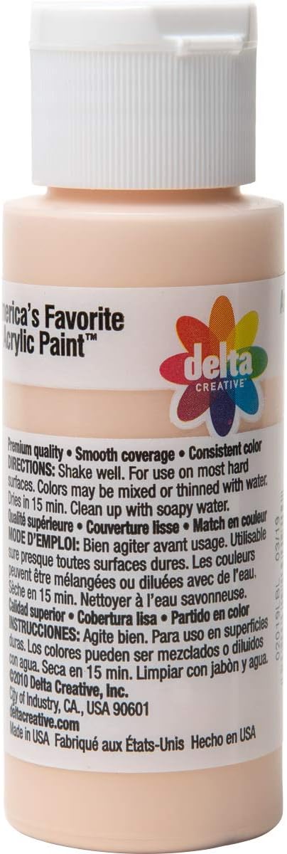 Delta Creative Ceramcoat Acrylic Paint in Assorted Colors (2 oz), 2019, Fleshtone...