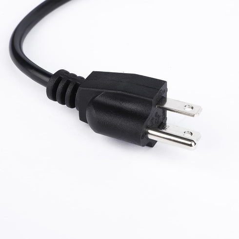 DROK 4FT Power Cable 3 Prong Grounding Plug, AC Power Cord Extension Cord with Switch On/Off and Fork Terminal Connectors, AC/DC Adapter 18 AWG fo...