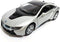Kinsmart New 1:36 Display - Silver Color BMW I8 Diecast Model Car...