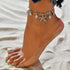Boho Starfish Anklet Seashell Ankle Bracelet Silver Foot Jewelry for Women...