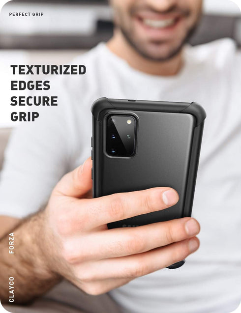 Clayco Forza Series Case for Samsung Galaxy S20 Plus, Built-in Screen Protector Compatible with Fingerprint ID, Full-Body Rugged Cover, 6.7 inch, ...