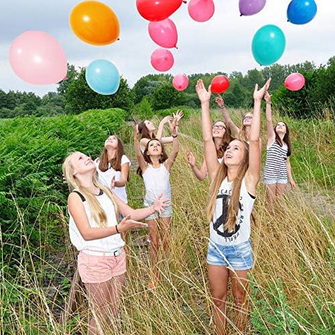 Runch 100pcs Latex Balloons, 12inch Multicolor to Celebrate Latex Balloons, Premium Thick Balloons for Birthday/Party/Christmas/Wedding and Holida...