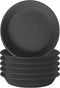 Plastic Plant Saucer 5.8" (4.5" at Base), 6 Pack Singe Size, Thick 6 8 10 12 inch Plant Water Catcher Tray for Indoors Potted Plant Drainage Drip ...