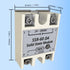 SSR-60DA Input 3-32V DC Solid State Relay to Output 24-380V AC 60A Semi-Conductor Relay 2PCS...