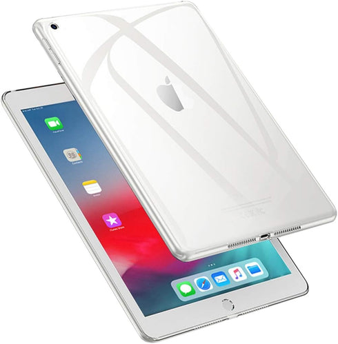 iCoverCase Compatible with iPad 10.2" (2021/2020/2019) Clear Case, Ultra-Thin Transparent Soft TPU Back Cover Resistant Flexible Case for iPad 9th...