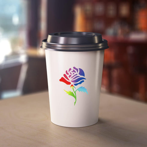 64 Pieces Stencils for Painting, Small Reusable Flower Plant Stencil, Art Craft Template for Painting on Wood, Wall, Fabric, Rock, Chalkboard, Sig...