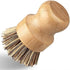 Bamboo Dish Brush - 6 Pcs Eco Palm Brush, Cast Iron Scrubber, Pot Scrubber, Kitchen Scrub Brush, Dishwashing Brush for Cleaning Pans, Pots and Sin...