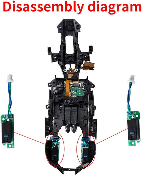 Mouse Button Board Replacement Come with D2FC-F-7N?50M? Micro Switch Compatible for G900 G903 Mouse...