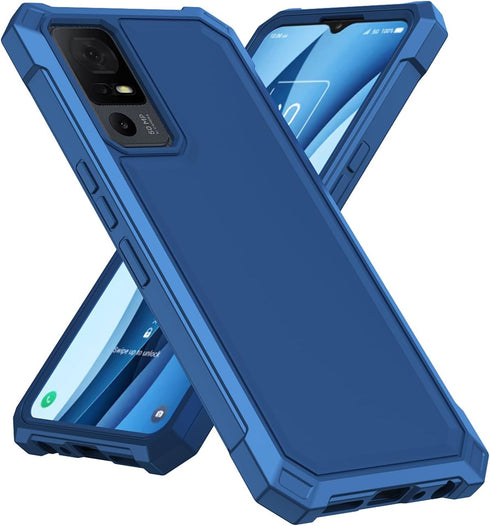 Ailiber for TCL 40 XE Phone Case, TCL 40 X Case with Screen Protector, 2 Layer Structure Protection, Shock-Absorbing Corner TPU Bumper, Slim Silic...