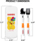 HARIBO Goldbear Spoon and Fork Set - Kids & Toddlers Plastic Flatware with HARIBO Goldbear Figure Handle, Kids Eating Utensils for 4 years + Child...