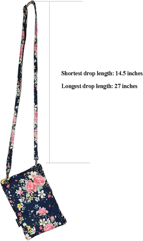 Crossbody Phone Bag Purse RFID Blocking Passport Travel Neck Wallet for Women...