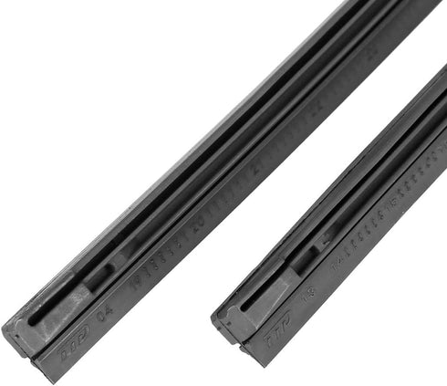 X AUTOHAUX 4pcs 475mm 650mm 19" 26" 8x10mm 3 Section Car Windshield Wiper Blade Refill...