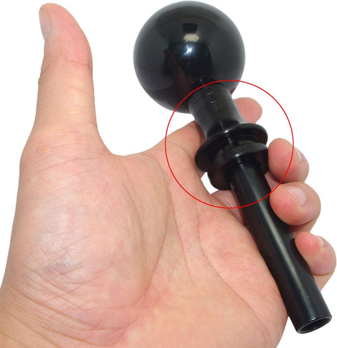 Pursuestar Black Aluminum Shift Knob Adapter Boot Retainer Holder for 5 6 Speed Manual Gear Shifter Lever 12X1.25...