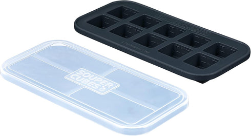 Souper Cubes 2 Tbsp Silicone Freezer Tray With Lid - Easy Meal Prep Container and Kitchen Storage Solution - Silicone Mold for Soup and Food Stora...