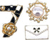 Celebrity Designer Inspired Flower Brooch Pin Gift Set Jewelry For Wedding Party...