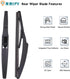 8" Rear Windshield Wiper Blade for Lexus CT200h 11-17, for Toyota Urban Cruiser 09-16, for Toyota Auris Hatchback 12-18, for Toyota Prius C 12-19,...