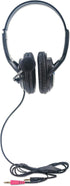 Manhattan Stereo Headset — Lightweight Over-Ear Design, 6 ft. (1.8 m) Connecting Cable and Two 3.5 mm Plugs for Audio and Built-in Adjustable Micr...