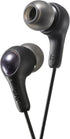 JVC Gumy in Ear Earbud Headphones with Paper Package, Powerful Sound, Comfortable and Secure Fit, Silicone Ear Pieces S/M/L - HAFX7BN (Black)...