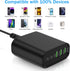 USB C Charger,100W 6 Port Charging Station with 3 USB C Ports and 3 QC USB A Ports, Portable PD Fast USB C Wall Charger for iPhone 14/13/12/11/Air...