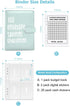 100 Envelopes Money Saving Challenge Budget Binder, 52 Week Money Binder for Cash Saving Budget Book with Pouches Blue...