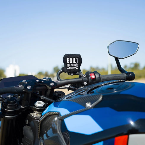 Brake Fluid Reservoir Cover Sock for Motorcycles, Sporbikes and Gifts by Moto Loot (Built Not Bought)...