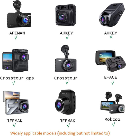 Dash Cam Mirror Mount, with 16 Different Joints, Compatible with APEMAN, UGSHDI, Old Shark, Vantrue, Rexing V1P, YI 2.7", Z-Edge, Peztio, Falcon F...