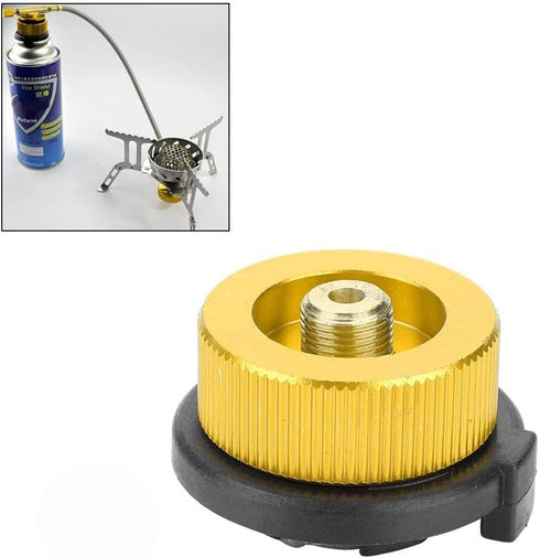 Gas Convert Adapter, Camping Gas Bottle Adapter, Camping Stove Connector Gas Bottle Adaptor for Butane Canister to Screw Gas Cartridge...