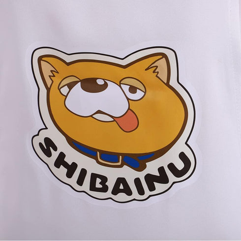 WOSHOW White Apron - Printed Japanese Anime Gokushufudo Cartoon Cooking Apron Cosplay Costume...
