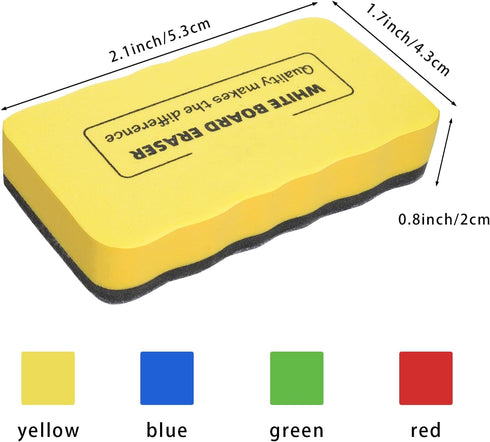 Lystaii 8 Pack Magnetic Whiteboard Eraser Dry Eraser Board Erasers for White Board Home and Office Classroom Supplies...
