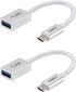USB C to USB Adapter (2-Pack), USB Type-C to USB 3.0 OTG Converter, Thunderbolt 3 to USB Female Adapter, Compatible with MacBook Pro/Air, iPad Air...