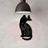 CREATCABIN Cat Metal Wall Art Animal Butterfly Decor Wall Hanging Silhouette Sculpture Ornaments Iron Sign for Indoor Outdoor Home Living room Kit...