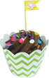 AllyDrew Standard Size Chevron Cupcake Wrappers (Set of 20), Green...