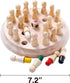 Wooden Memory Chess Game, Wooden Memory Match Stick Chess Board Game, Wooden Memory Chess Educational Board Games Multi Player Family Games for Ki...