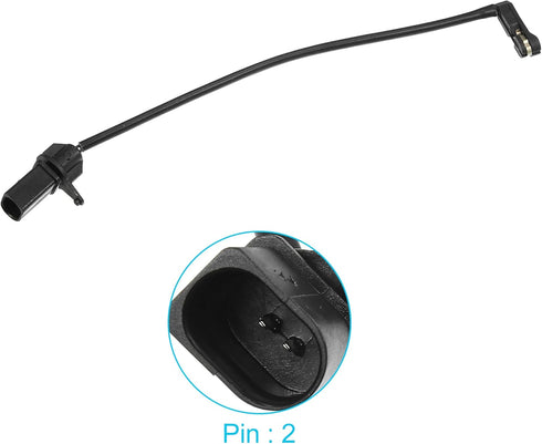 X AUTOHAUX 4pcs 4H0615121P Car Front Disc Brake Pad Wear Sensor Brake Pad Wear Indicators for Audi A8 Quattro 2012-2015...
