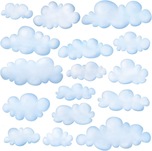 DECOWALL DS9-1702 Clouds Kids Wall Decals Wall Stickers Peel and Stick Removable Wall Stickers for Kids Nursery Bedroom Living Room...