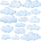 DECOWALL DS9-1702 Clouds Kids Wall Decals Wall Stickers Peel and Stick Removable Wall Stickers for Kids Nursery Bedroom Living Room...