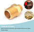 4 Pack RV Faucet Adapter 1/2 to 3/8 Reducer Faucet Supply Line Adapter Brass Compression Fitting Compatible with Plumbing Water Hose...