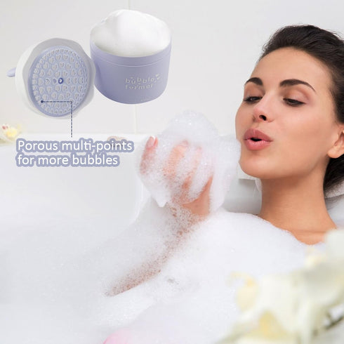 Facial Cleanser Foam Maker, Portable Manual Foamer Cleansing Foam Maker, Skin Care Beauty Cleansing Tool for Home, Beauty Salon and Traveling(Blue...