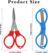 Folding Scissors, 3Pack small scissors Portable Mini Travel Trip Scissors Crafting Scissors Stainless Steel Retractable Mini Scissors for Home Off...
