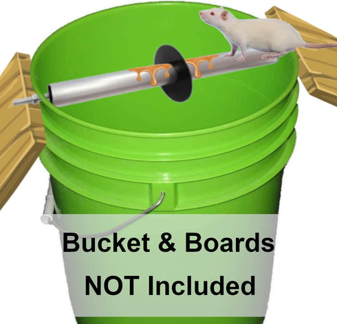 Mouse Trap, Live Catch and Release Bucket Spin Roller with an Original Ring for Mice Rats Rodents. Humane. Auto Rolling Reset. Safe for Children a...