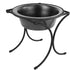 Platinum Pets Bistro Single Diner Feeder with Stainless Steel Cat/Dog Bowl, X-Small, Silver Vein...