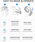 Open Ear Bluetooth 5.3 Headphones,Single Wireless Earbuds with Earhooks,Noise-Cancellation Stereo Sound 36 Hours Playtime Sports Earpiece for Runn...