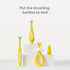 Frida Baby Training Toothbrush for Babies with Soft Silicone Bristles, Yellow...