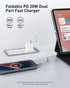 USB C Wall Charger Block 20W, 2-Pack Dual Port Wall Charger Adapter with Foldable Plug, Fast Charger for iPhone 15/15 Pro/14/14 Pro Max/13, Galaxy...