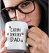3dRose Cairn Terrier Dog Dad-Doggie by Breed-Brown Muddy paw Prints Love Mug, 11 oz, Black...