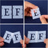 AIEX 43pcs 1 Inch Letter and Number Templates, Reusable Plastic Uppercase Letter Stencils Alphabet Stencils Punctuation Marks Symbol Numbers Craft...