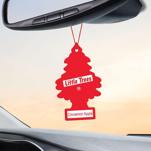 LITTLE TREES Air Fresheners Car Air Freshener. Hanging Tree Provides Long Lasting Scent for Auto or Home. Cinnamon Apple, 24 Air Fresheners...