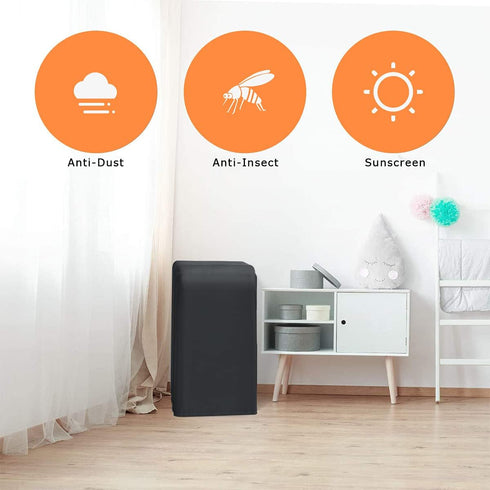 Luxiv Portable Air Conditioner Cover, Gray Portable AC Unit Cover 15 x 18 x 30" Anti-Dust Portable Air Conditioner Storage Bags Protection Cover f...
