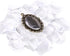 Glarks 48-Pieces Oval and Square Pendant Trays with Glass Cabochon Dome Tiles Clear Cameo for Crafting DIY Jewelry Making, 24 Sets...